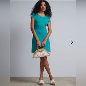 NY&C Twist- back Shift Dress City Knit Size Large